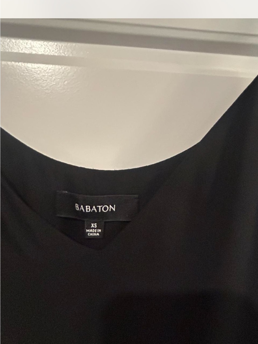 Babaton Black V-Neck Women's Dress